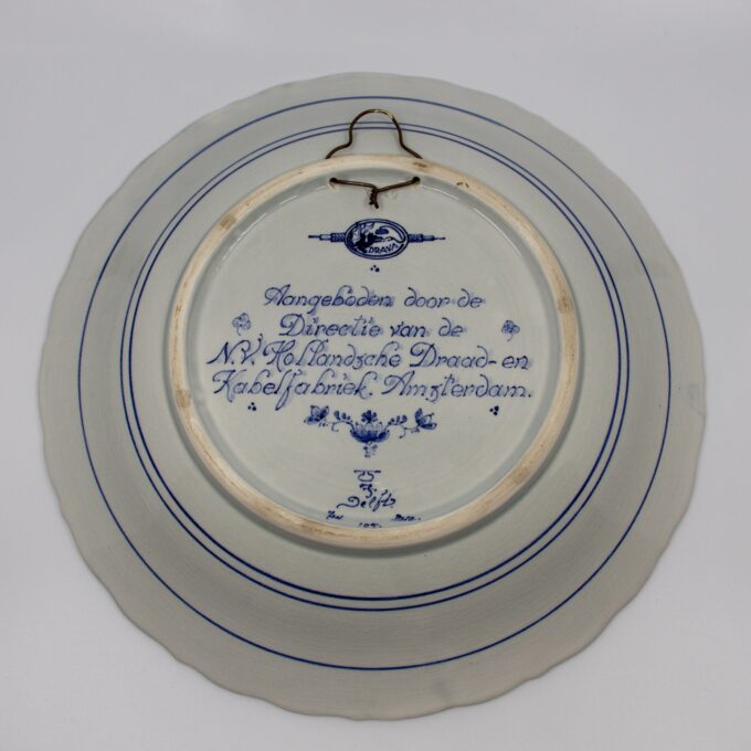 Delft Blue Plate (Royal Delft, Porceleyne Fles) - Image 5