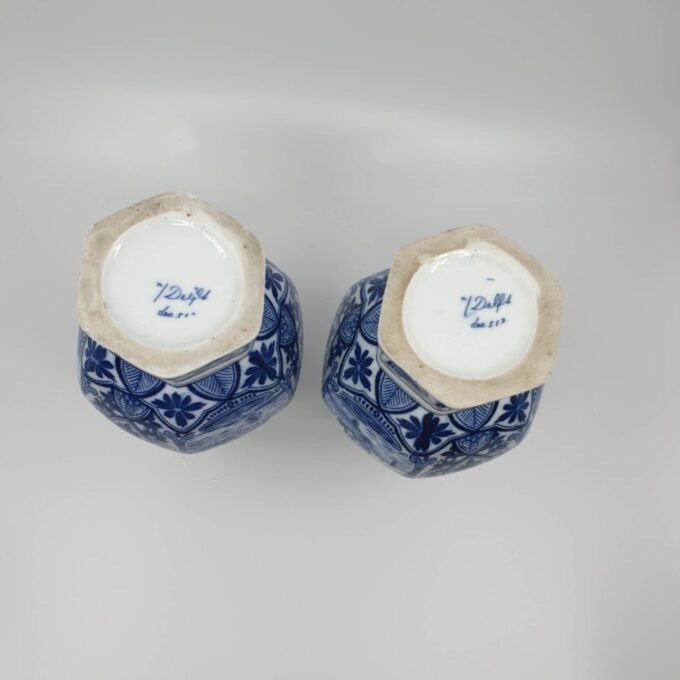 Set Delfts Blauwe Knobbelvazen 'Mosa Maastricht' - Afbeelding 9